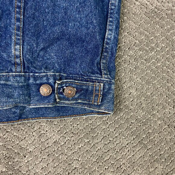 Vintage 80s Levi's Denim Vest Men's Large Blue Jean 70507 0218 Made in the USA - Picture 5 of 13